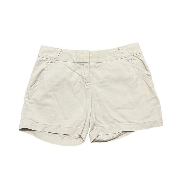 J CREW Cream Classic Twill Chino City Fit Size 4 - Picture 1 of 8